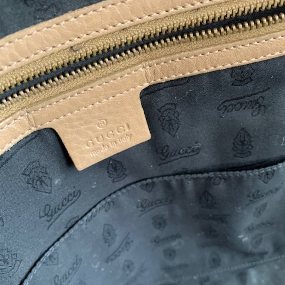 Gucci Tan Suede 1973 Top Handle Satchel - Picture 7 of 16